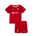 Billige Liverpool Børnetøj Hjemmebanetrøje til baby 2023-24 Kortærmet (+ korte bukser)